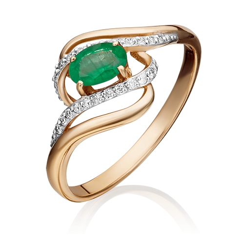 Кольцо из красного золота р., PLATINA jewelry 01-1455-00-106-1110-30, изумруд/бриллиант, 01-1455-00-106-1110-30
Кольцо из красного золота р., PLATINA jewelry 01-1455-00-106-1110-30, изумруд/бриллиант, 01-1455-00-106-1110-30