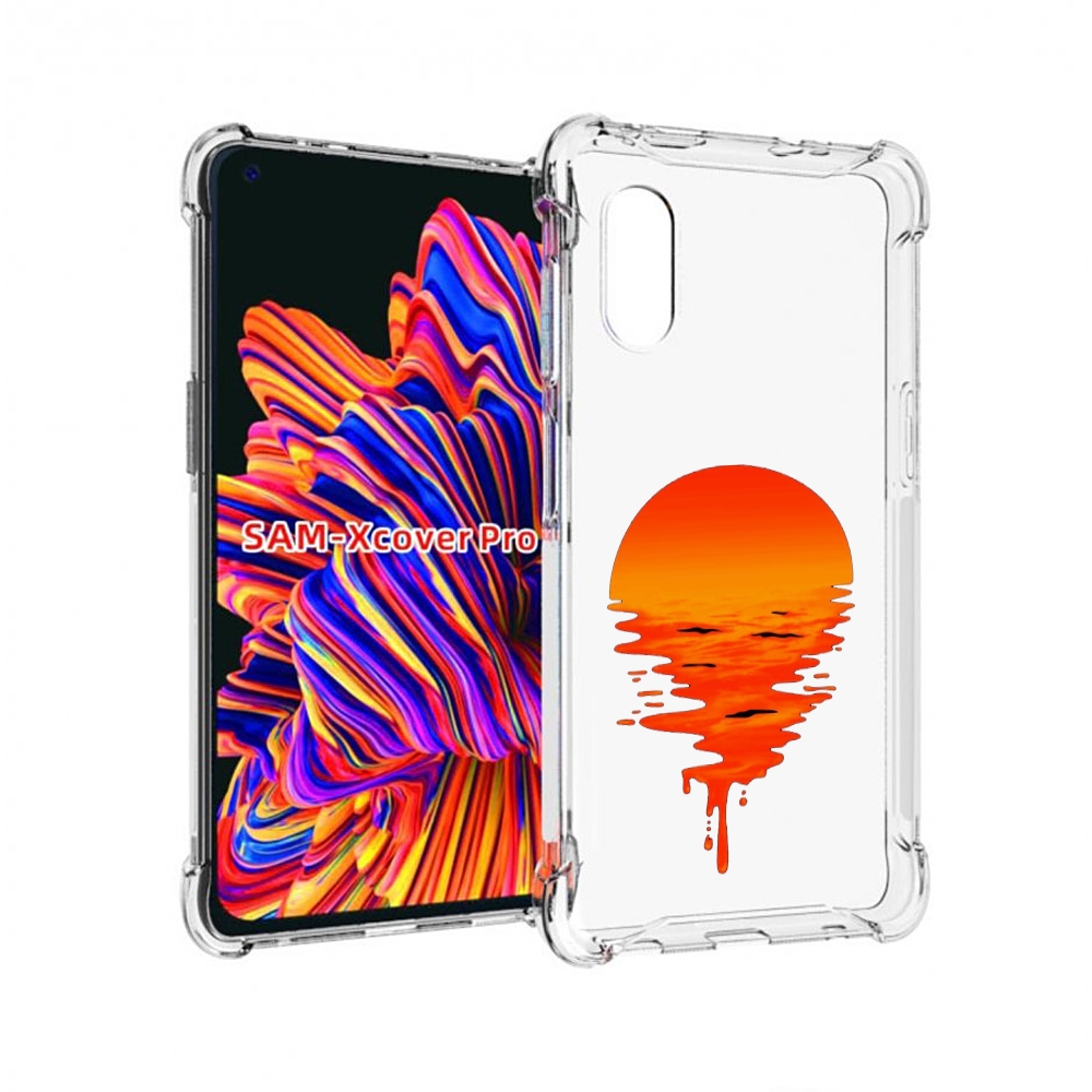 Чехол MyPads оранжевый закат на воде для Samsung Galaxy Xcover Pro 1, Прозрачный, Tocco 
Чехол MyPads оранжевый закат на воде для Samsung Galaxy Xcover Pro 1, Прозрачный, Tocco