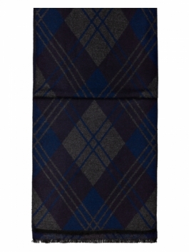 фото Шарф мужской labbra 01-00035034 синий, 30х180 см