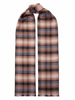 фото Шарф мужской labbra 01-00037604 коричневый, 30х180 см