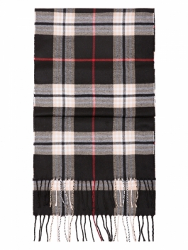 фото Шарф мужской labbra 01-00037486 черный, 30х170 см