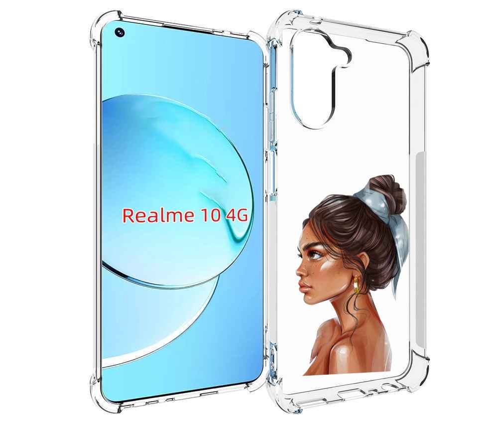 фото Чехол mypads девушка-с-повязкой женский для realme 10