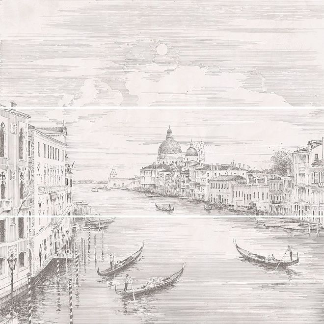 Панно Город на воде Venice, 3 части 25х75, обрезной (размер каждой части) 75*75 1шт., Серый, Город на воде
Панно Город на воде Venice, 3 части 25х75, обрезной (размер каждой части) 75*75 1шт., Серый, Город на воде