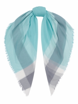 фото Платок женский labbra 01-00039257 голубой, 140х140 см