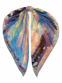 фото Платок женский eleganzza 01-00039316 желтый, 135х135 см