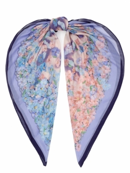 фото Платок женский eleganzza 01-00039897 лиловый, 120х120 см