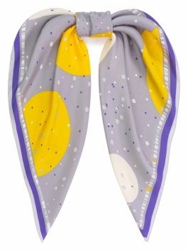 фото Платок женский eleganzza 01-00039869 желтый, 90х90 см