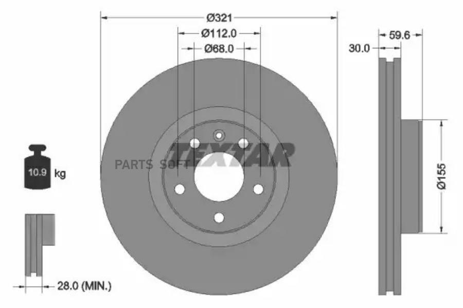 Диск тормозной передний с покрытием PRO+ AUDI A6/S6/A8/S8 (2004-2011) TEXTAR 92132305
Диск тормозной передний с покрытием PRO+ AUDI A6/S6/A8/S8 (2004-2011) TEXTAR 92132305