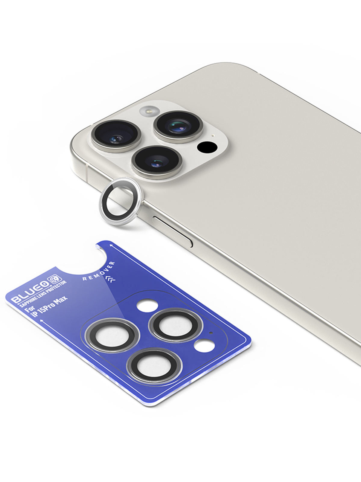 Защитное стекло BlueO для камеры iPhone 15 Pro Max Sapphire metal armored 3 шт. Silver
Защитное стекло BlueO для камеры iPhone 15 Pro Max Sapphire metal armored 3 шт. Silver