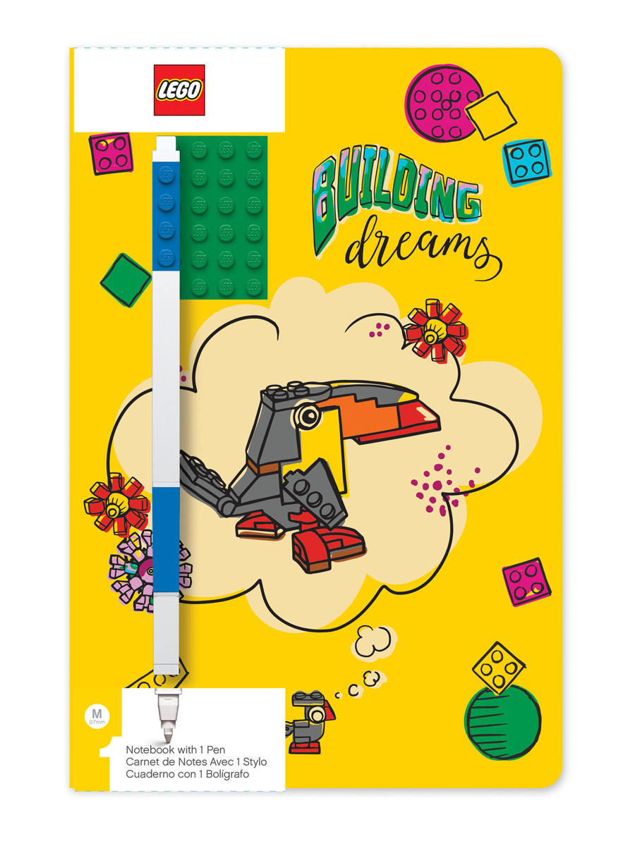 Книга для записей 143х215мм 96 л с синей гелевой ручкой LEGO Classic Building Dreams 52525
Книга для записей 143х215мм 96 л с синей гелевой ручкой LEGO Classic Building Dreams 52525