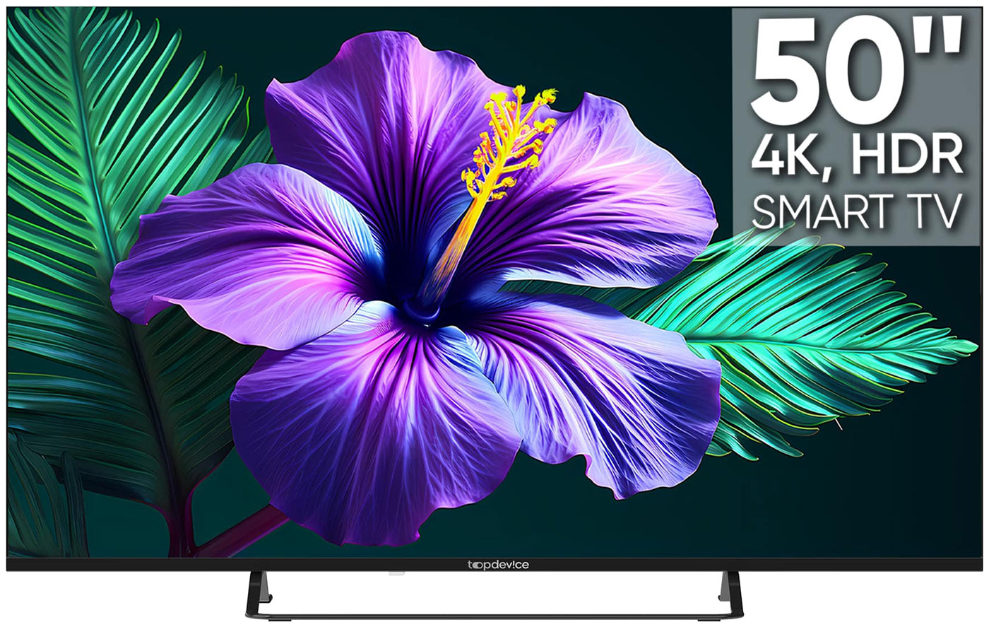 Телевизор Top Device TDTV50CS05U_BK, 50"(127 см), UHD 4K, Черный, TDTV50CS05U_BK
Телевизор Top Device TDTV50CS05U_BK, 50"(127 см), UHD 4K, Черный, TDTV50CS05U_BK
