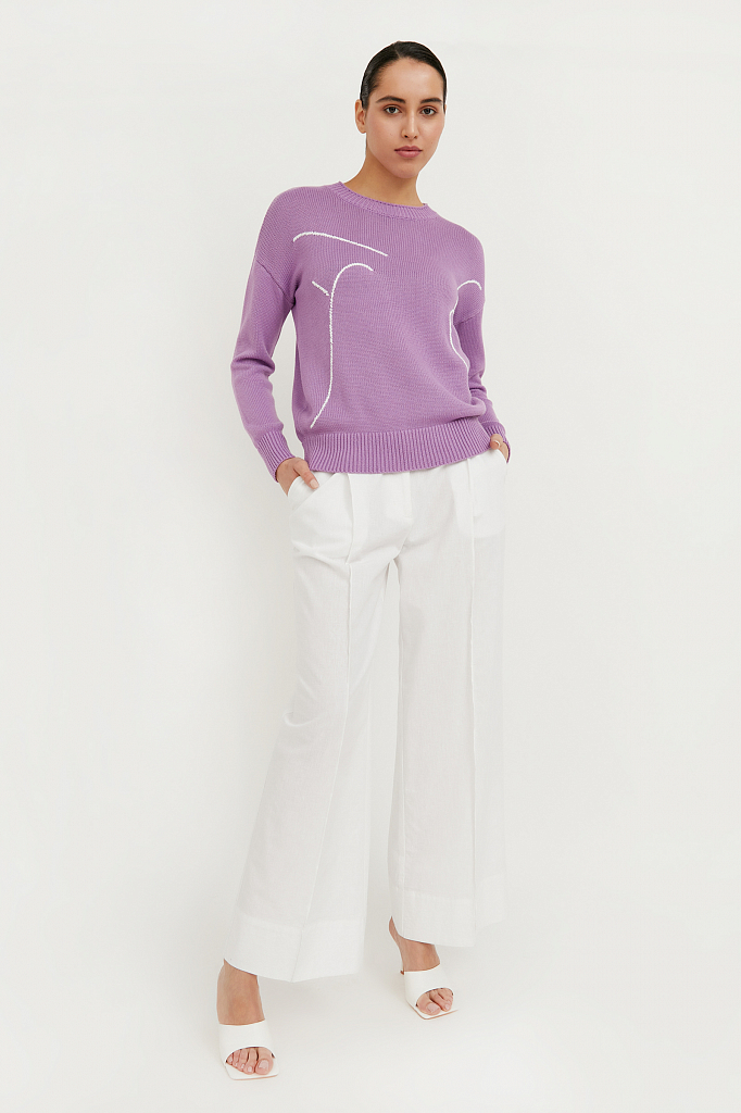 Джемпер женский Finn Flare B21-32106 фиолетовый L, B21-32106
Джемпер женский Finn Flare B21-32106 фиолетовый L, B21-32106