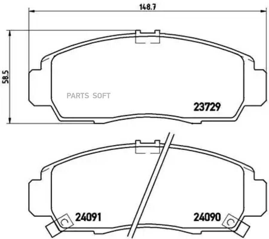 Колодки тормозные дисковые передн HONDA: CIVIC VII седан (ES) 01-05 , CIVIC VIII седан (FD
Колодки тормозные дисковые передн HONDA: CIVIC VII седан (ES) 01-05 , CIVIC VIII седан (FD