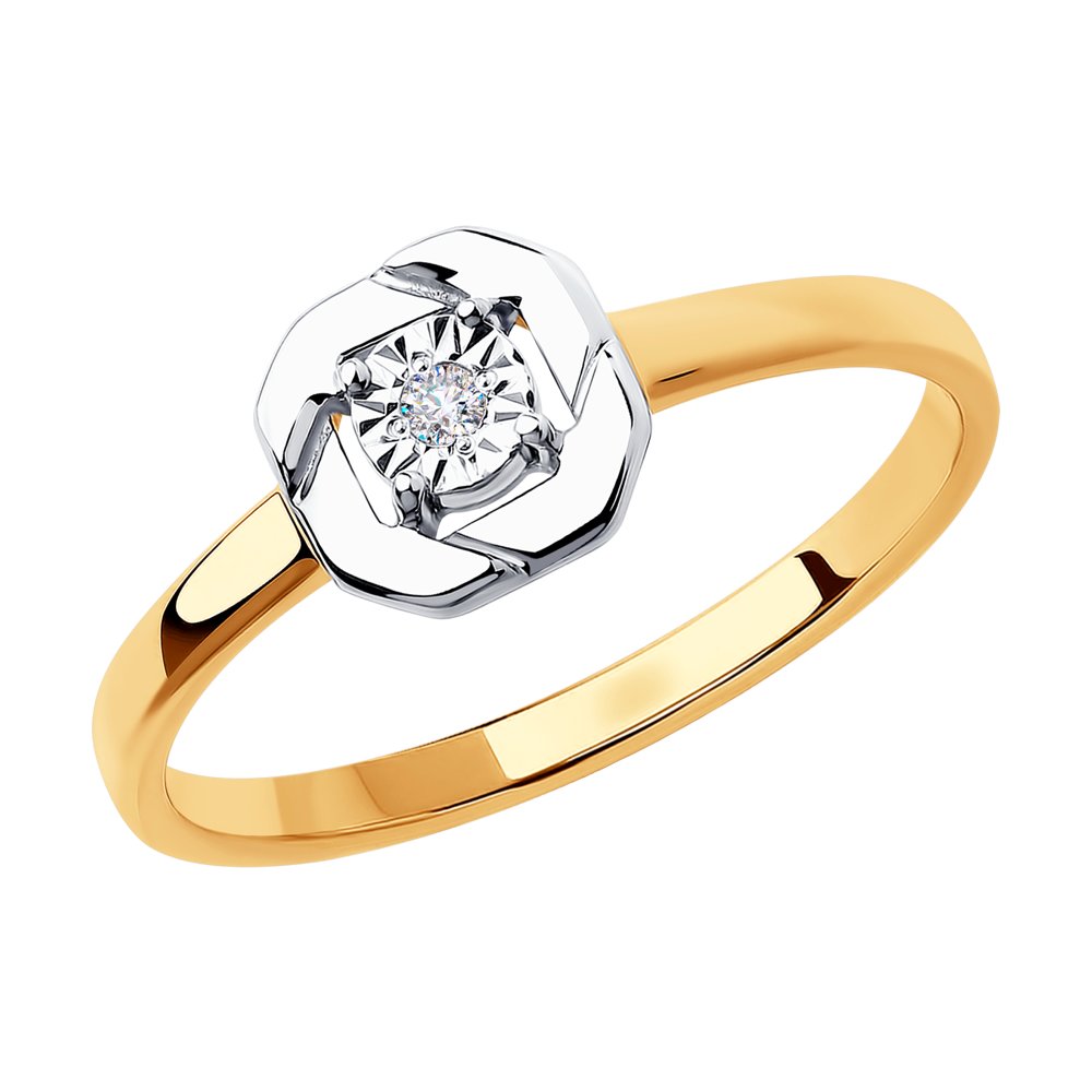 Кольцо из комбинированного золота с бриллиантом р. 17,5 SOKOLOV Diamonds 1011863, 1011863
Кольцо из комбинированного золота с бриллиантом р. 17,5 SOKOLOV Diamonds 1011863, 1011863