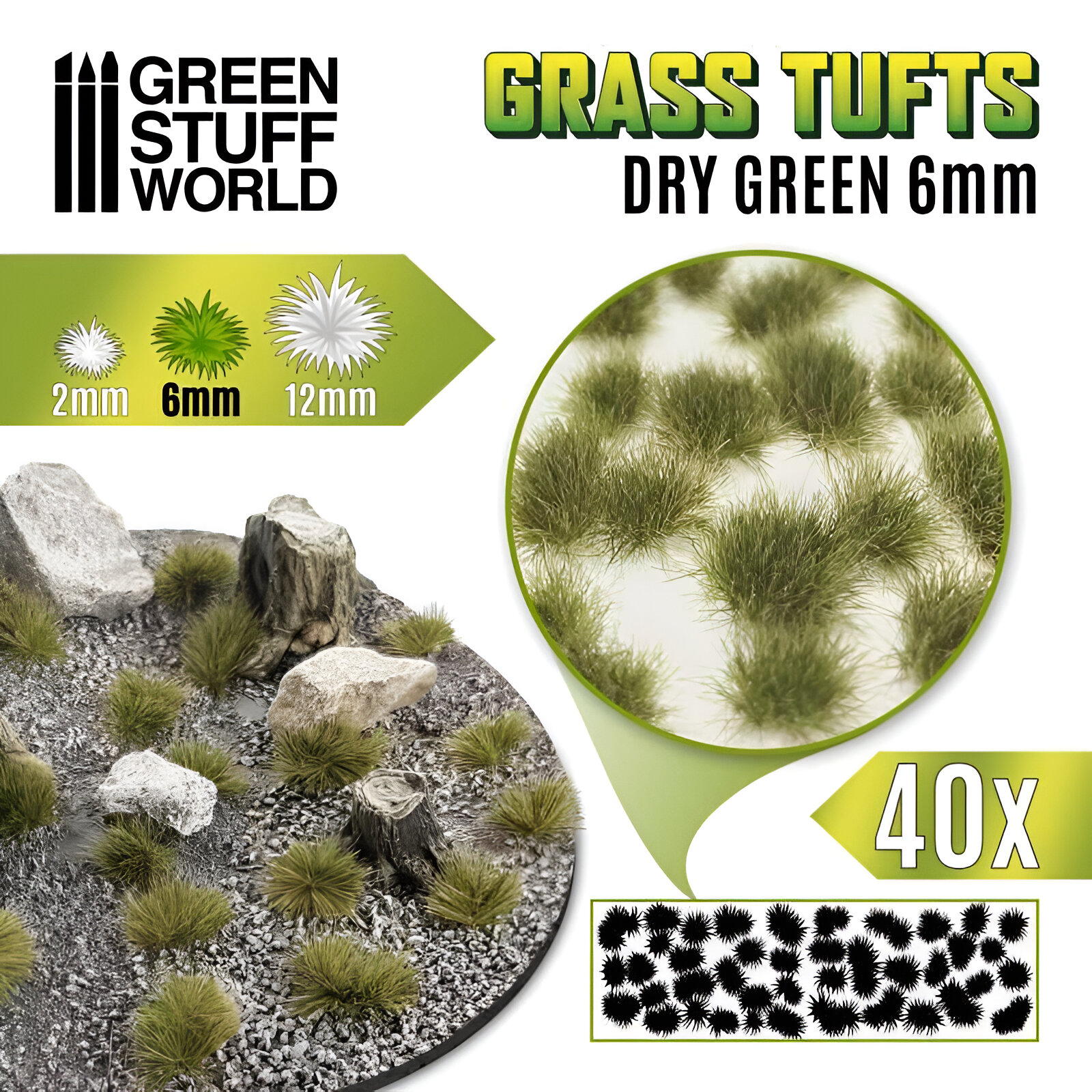 Пучки травы для моделирования Green Stuff World Grass Tufts 6 mm Dry Green, Grass Tufts
Пучки травы для моделирования Green Stuff World Grass Tufts 6 mm Dry Green, Grass Tufts