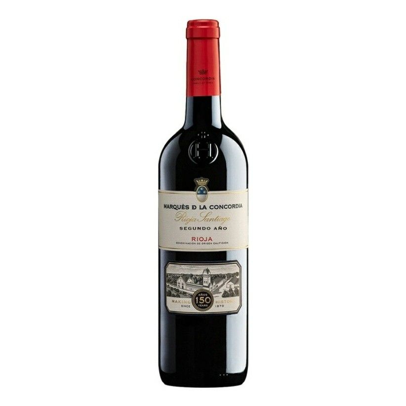Вино Marques de La Concordia Rioja Santiago Segundo Ano Rioja DOCa красное сухое 750 мл
Вино Marques de La Concordia Rioja Santiago Segundo Ano Rioja DOCa красное сухое 750 мл