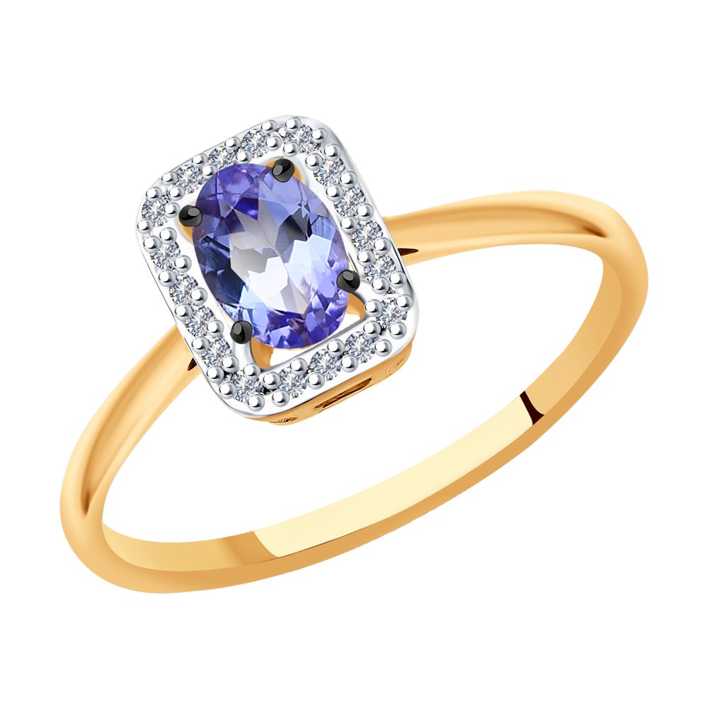 Кольцо из красного золота с бриллиантом/танзанитом р. , SOKOLOV Diamonds 6014132, 6014132
Кольцо из красного золота с бриллиантом/танзанитом р. , SOKOLOV Diamonds 6014132, 6014132