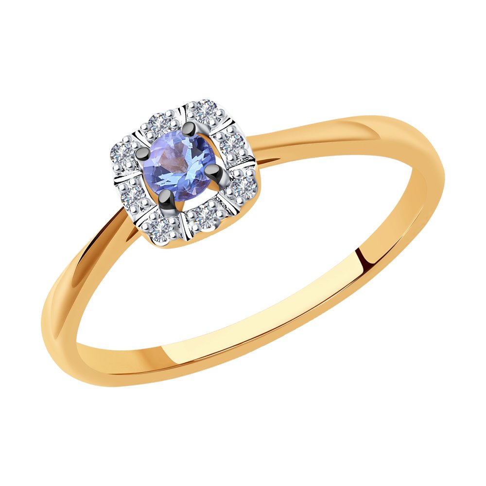 Кольцо из золота р. 17 SOKOLOV Diamonds 6014169, бриллиант\танзанит, 6014169
Кольцо из золота р. 17 SOKOLOV Diamonds 6014169, бриллиант\танзанит, 6014169