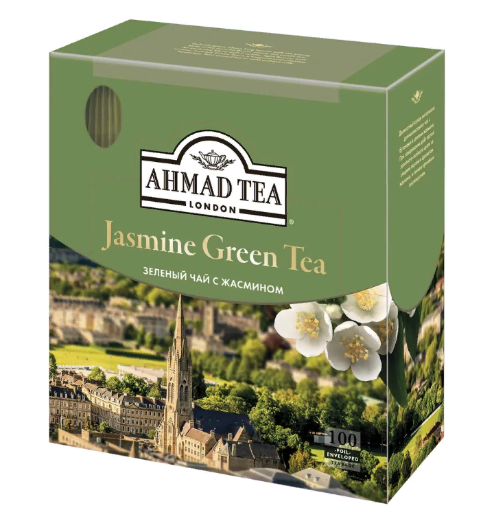 Чай AHMAD (Ахмад) "Jasmine Green Tea", зелёный с жасмином, 100 пакетиков по 2 г, 475i-08
Чай AHMAD (Ахмад) "Jasmine Green Tea", зелёный с жасмином, 100 пакетиков по 2 г, 475i-08