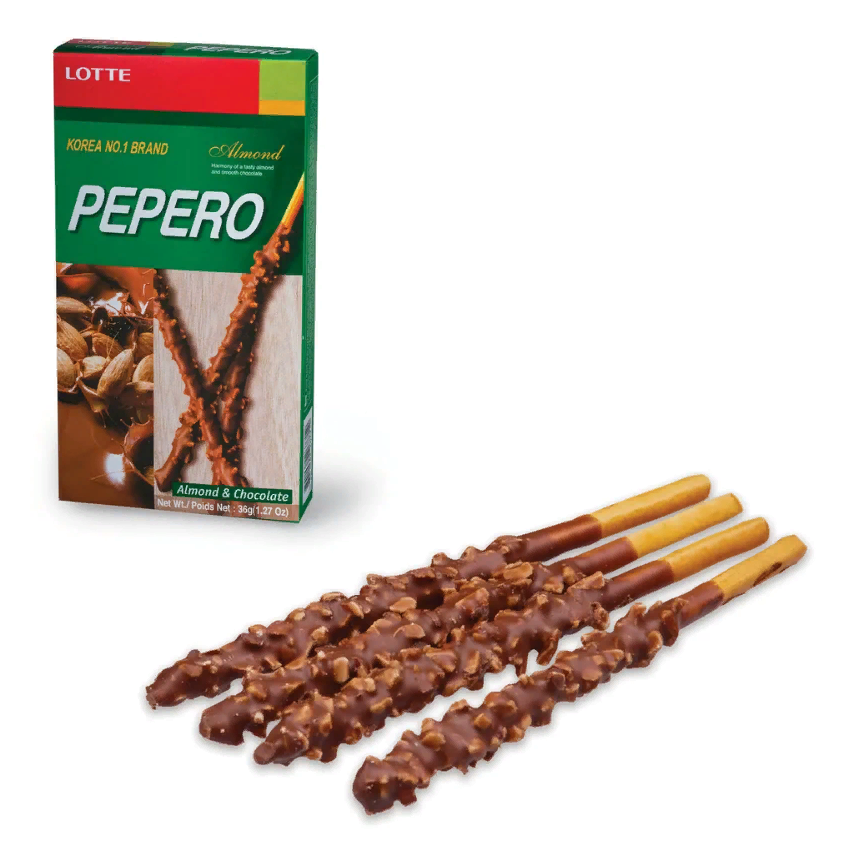 Печенье-соломка LOTTE Pepero Almond, в шоколадной глазури с миндалем,36 г, Корея, (2шт.)
Печенье-соломка LOTTE Pepero Almond, в шоколадной глазури с миндалем,36 г, Корея, (2шт.)