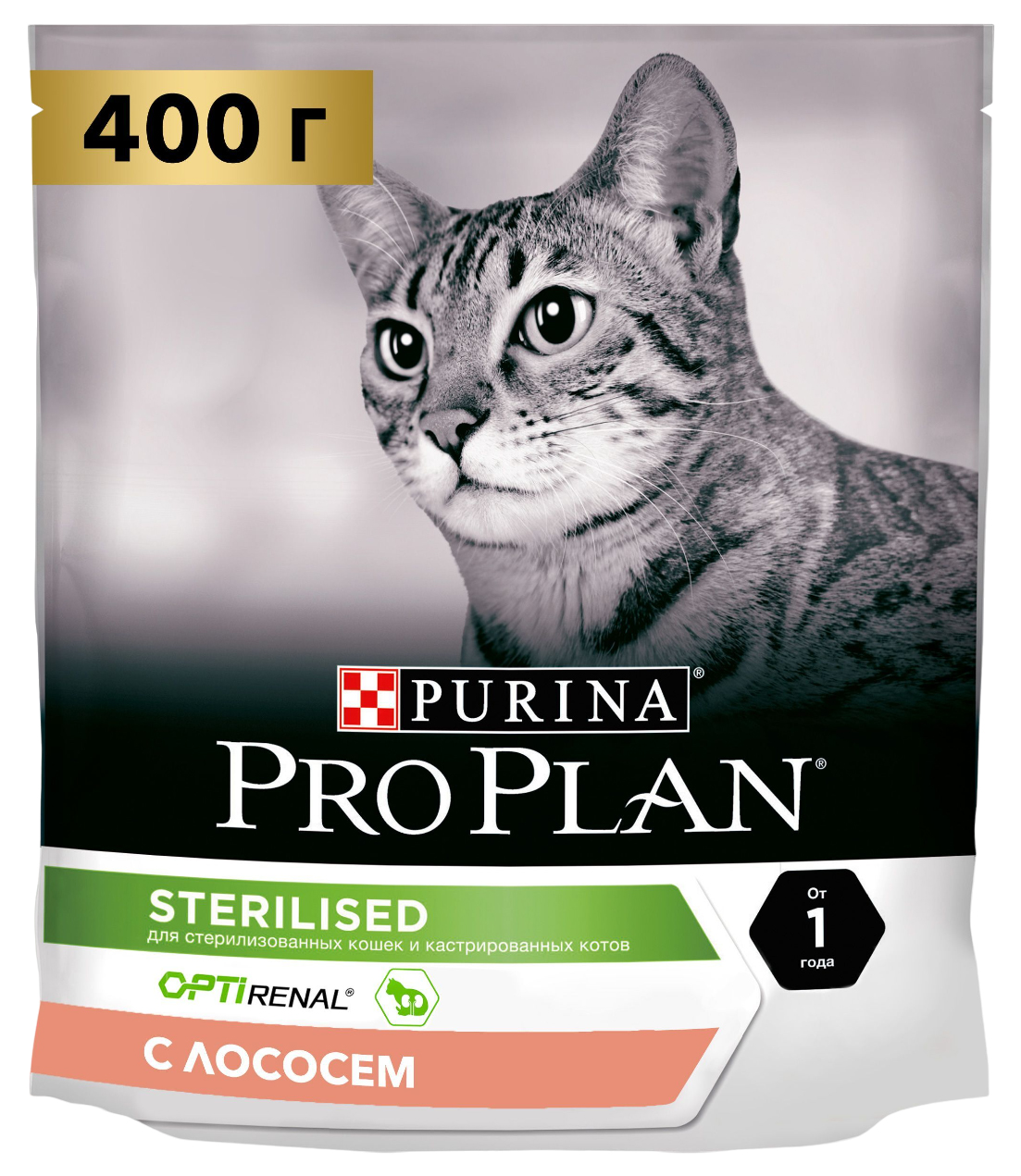Сухой корм для кошек ProPLAN Sterilised OptiSenses поддержание органов чувств, лосось 400г
Сухой корм для кошек ProPLAN Sterilised OptiSenses поддержание органов чувств, лосось 400г