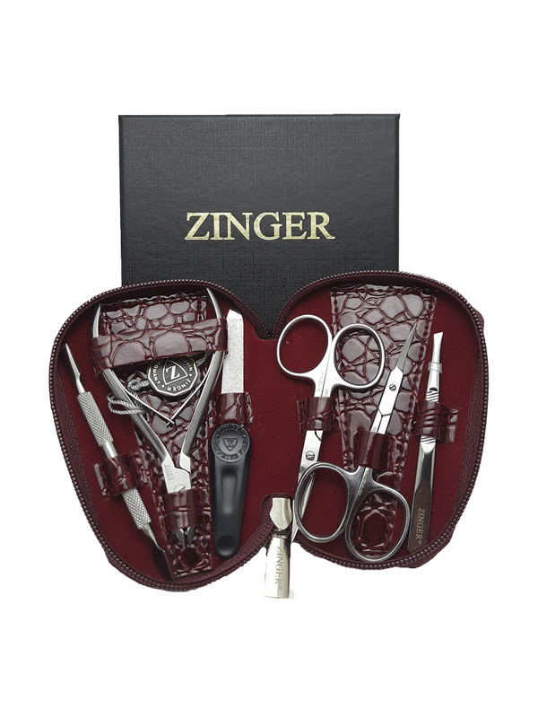 Маникюрный набор Zinger, трапеция, MS-7103, 6 предметов, чехол бордовый крокодил, 37013
Маникюрный набор Zinger, трапеция, MS-7103, 6 предметов, чехол бордовый крокодил, 37013