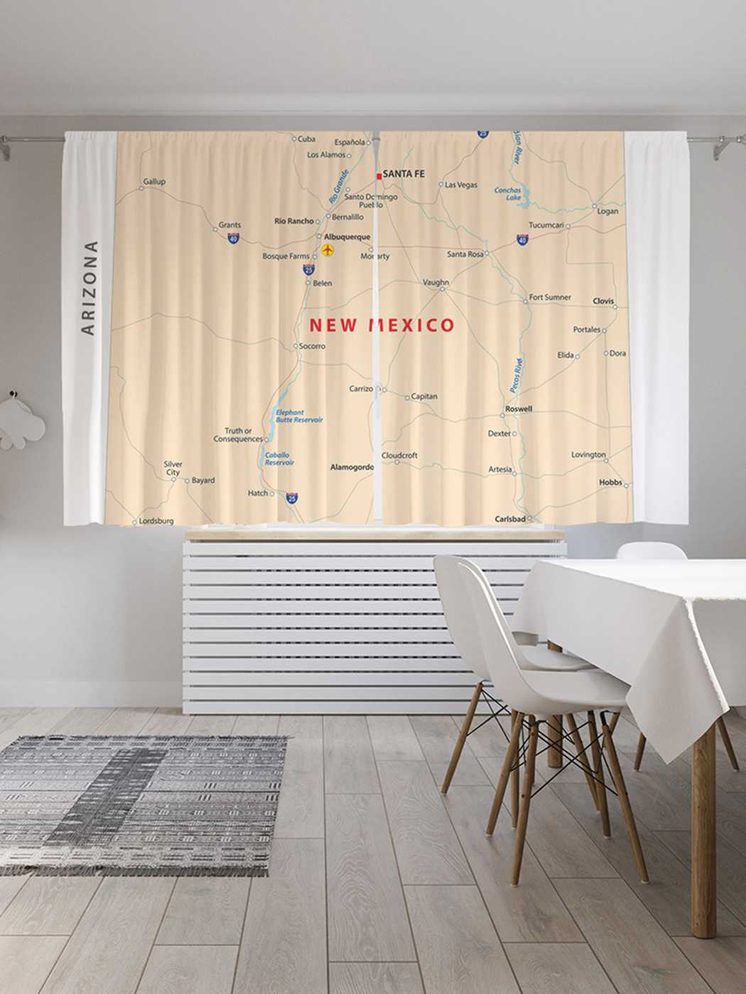 Классические шторы JoyArty "Карта Штат Нью-Мексико", Oxford DeLux, 2 полотна 145x180 см, Карта Штат Нью-Мексико
Классические шторы JoyArty "Карта Штат Нью-Мексико", Oxford DeLux, 2 полотна 145x180 см, Карта Штат Нью-Мексико