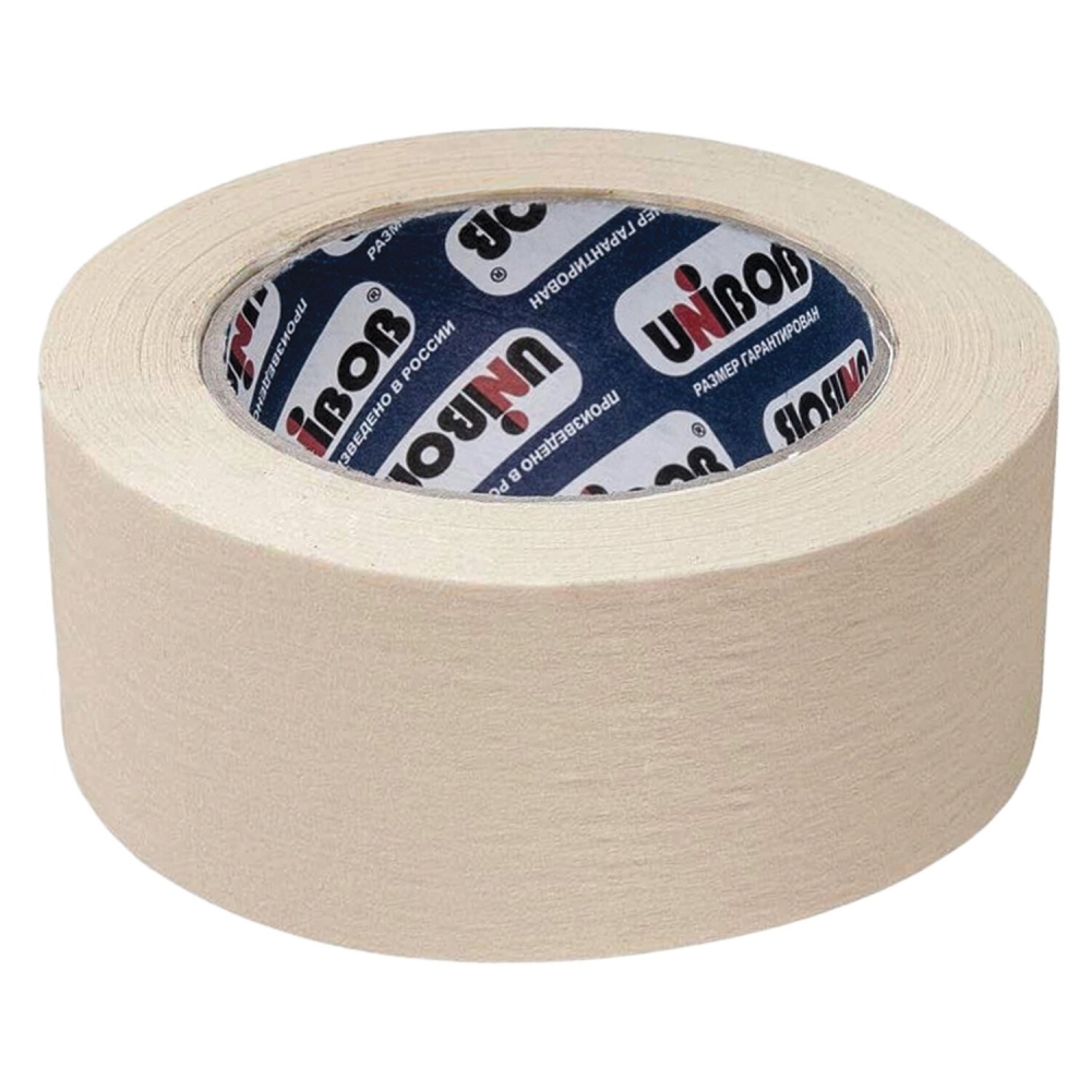 Набор из 6 шт, Клейкая лента малярная креппированная 50 мм х 50 м (реальная длина!) (22125