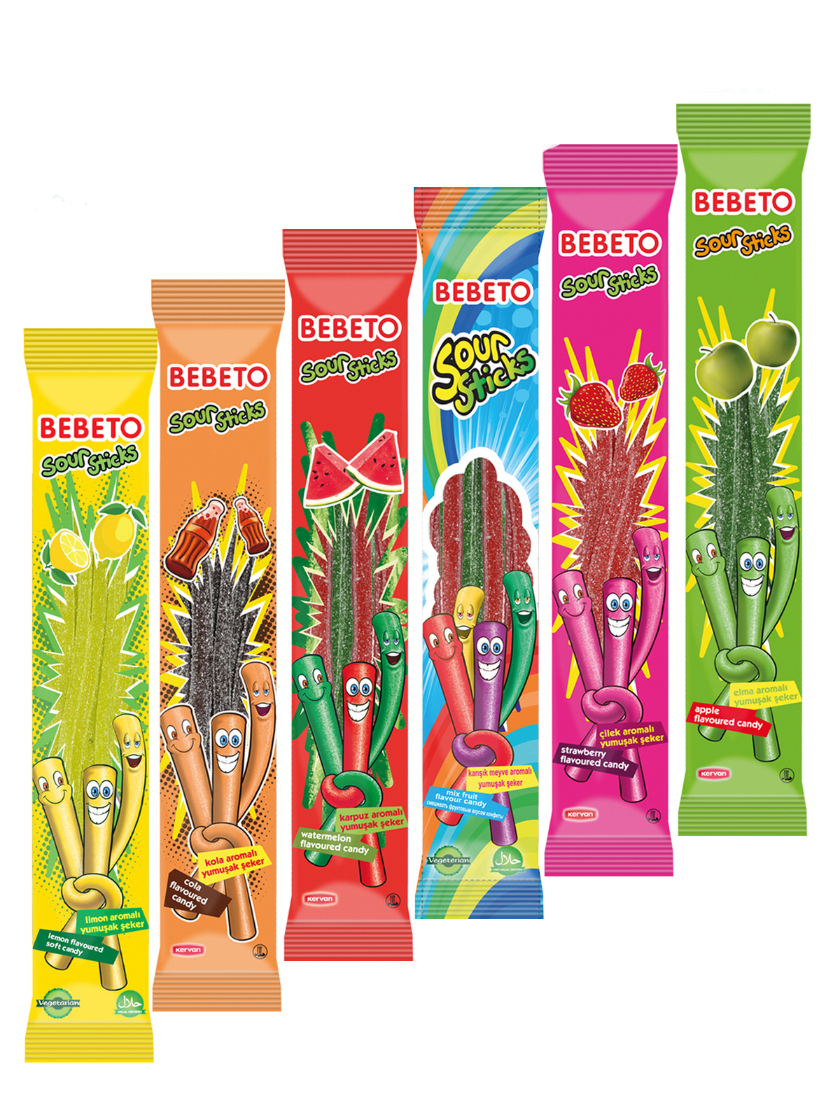Мармелад жевательный BEBETO "Sour Sticks" 6 разных вкусов, Мармелад жевательный Bebeto "Sour Sticks" 6 разных вкусов по 35г.
Мармелад жевательный BEBETO "Sour Sticks" 6 разных вкусов, Мармелад жевательный Bebeto "Sour Sticks" 6 разных вкусов по 35г.