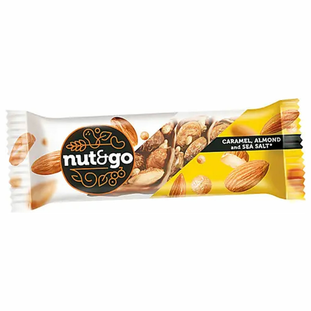 Набор из 18 шт, Батончик NUT AND GO из цельного миндаля в соленой карамели, 34 г, шоу-бокс
Набор из 18 шт, Батончик NUT AND GO из цельного миндаля в соленой карамели, 34 г, шоу-бокс
