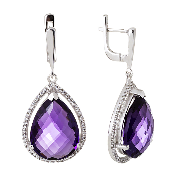 Серьги подвески из ювелирного сплава с александритом Balex Jewellery 21090001, 21090001
Серьги подвески из ювелирного сплава с александритом Balex Jewellery 21090001, 21090001