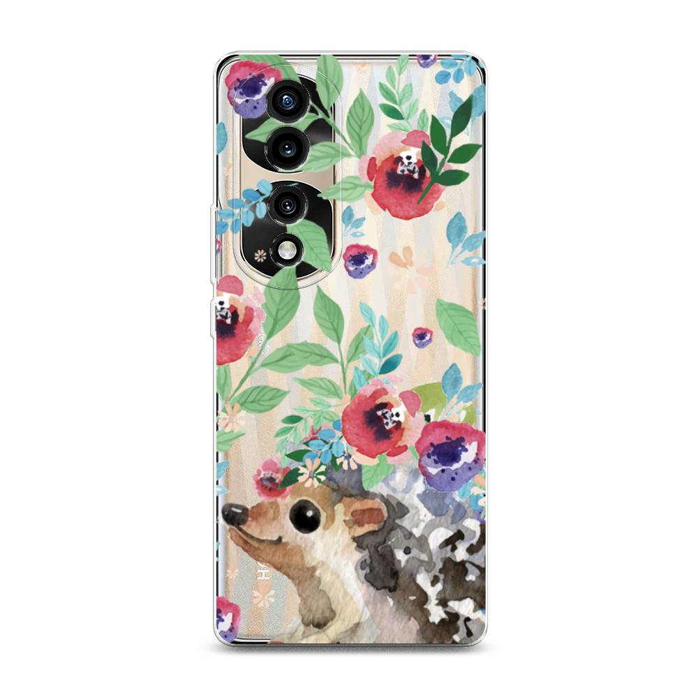 Силиконовый чехол "Ежик в цветах акварель" на Honor 70 Pro, 6108350-2 
Силиконовый чехол "Ежик в цветах акварель" на Honor 70 Pro, 6108350-2