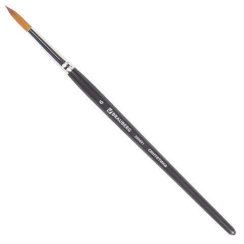 Кисть художественная Brauberg Art Classic, синтетика, круглая, № 6, 200691, 5 шт, Черный
Кисть художественная Brauberg Art Classic, синтетика, круглая, № 6, 200691, 5 шт, Черный
