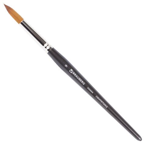 Кисть художественная Brauberg Art Classic, синтетика, круглая, № 9, 200694, 5 шт, Черный
Кисть художественная Brauberg Art Classic, синтетика, круглая, № 9, 200694, 5 шт, Черный