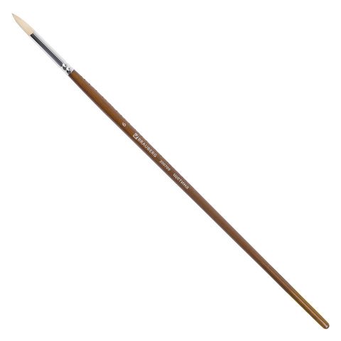 Кисть художественная Brauberg Art Classic, щетина, круглая, № 6, 200709, 5 шт, Коричневый
Кисть художественная Brauberg Art Classic, щетина, круглая, № 6, 200709, 5 шт, Коричневый