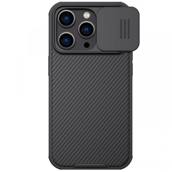 Чехол Nillkin CamShield Pro Magnetic из пластика и TPU с защитой камеры для iPhone 14 Pr, Черный
Чехол Nillkin CamShield Pro Magnetic из пластика и TPU с защитой камеры для iPhone 14 Pr, Черный