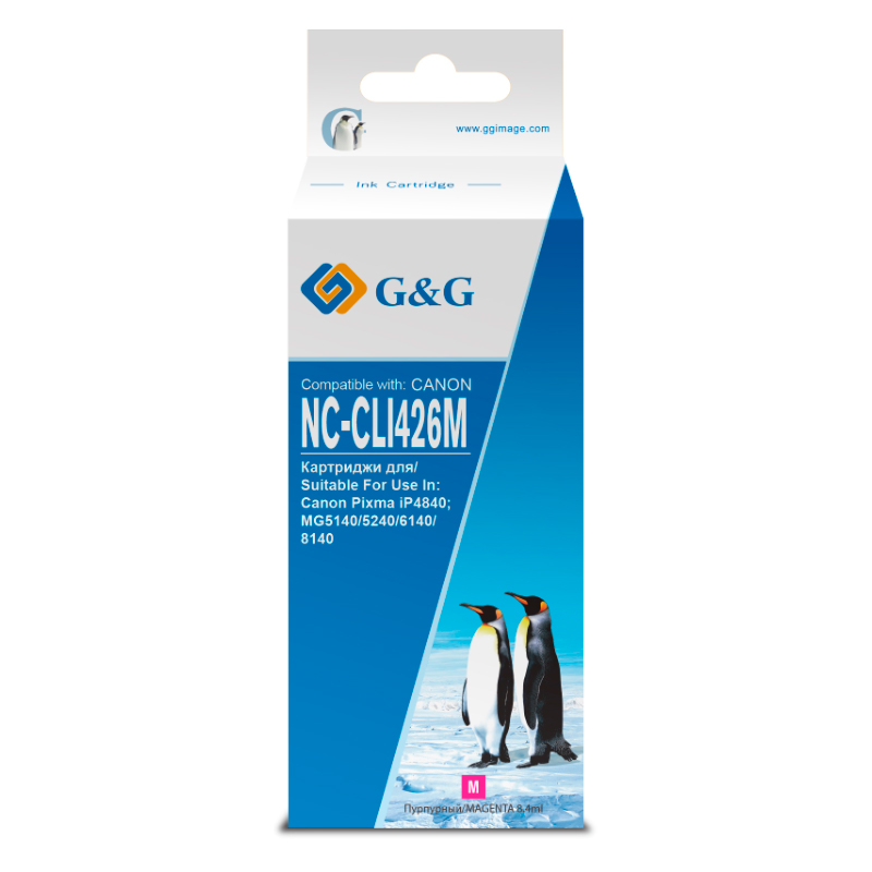Картридж для струйного принтера G&G G&G NC-CLI426M пурпурный, совместимый, G&G NC-CLI426M
Картридж для струйного принтера G&G G&G NC-CLI426M пурпурный, совместимый, G&G NC-CLI426M