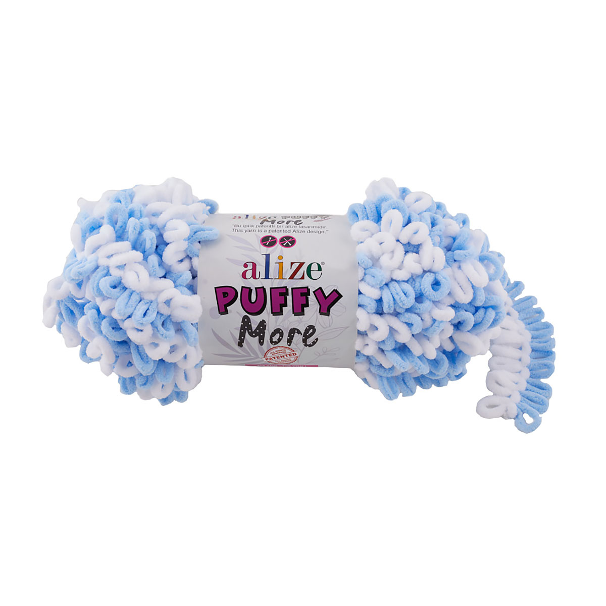 Пряжа ALIZE Puffy More 150г, 11,5м (100% микрополиэстер) (6266), 2 мотка, Голубой, Moreapos
Пряжа ALIZE Puffy More 150г, 11,5м (100% микрополиэстер) (6266), 2 мотка, Голубой, Moreapos
