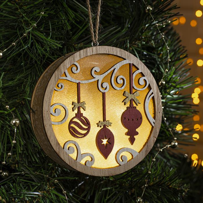 Luazon Lighting Шар "Новогодние игрушки", 11х11х3 см, 4 LED, теплый белый, Разноцветный
Luazon Lighting Шар "Новогодние игрушки", 11х11х3 см, 4 LED, теплый белый, Разноцветный