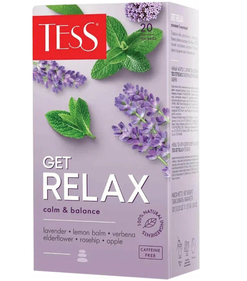 Чай TESS Get Relax, зеленый с мелиссой, яблоком, шиповником, 20 пакетиков по 1,5 г(2шт.)
Чай TESS Get Relax, зеленый с мелиссой, яблоком, шиповником, 20 пакетиков по 1,5 г(2шт.)