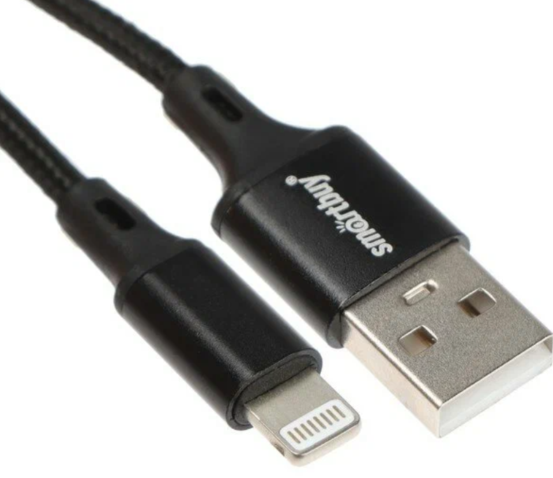 Кабель Smartbuy S14, Lightning - USB, 3 А, 2 м, быстрая зарядка+передача данных, черный
Кабель Smartbuy S14, Lightning - USB, 3 А, 2 м, быстрая зарядка+передача данных, черный