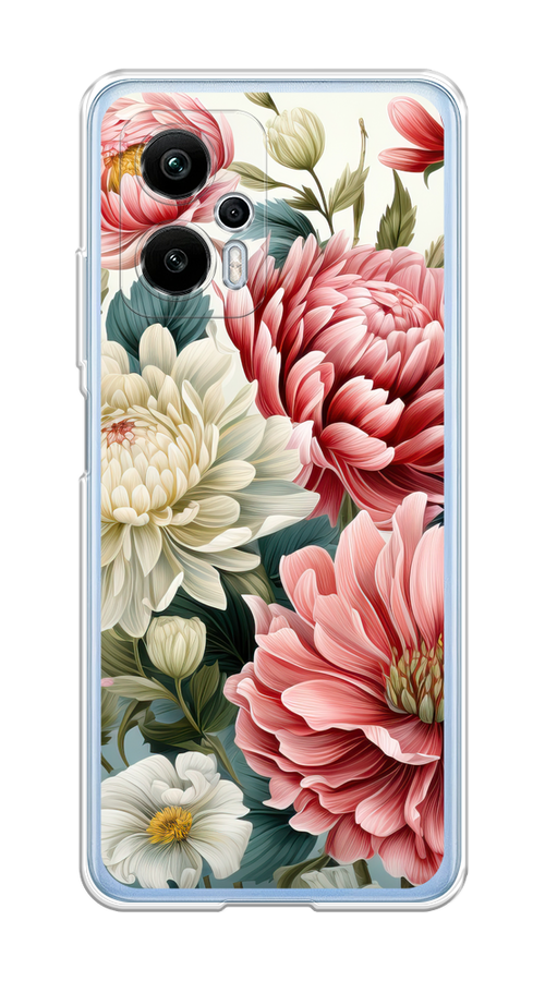 Чехол на Xiaomi Redmi Note 12T Pro "Садовые цветы рисунок", Розовый;зеленый;белый, 319150-1
Чехол на Xiaomi Redmi Note 12T Pro "Садовые цветы рисунок", Розовый;зеленый;белый, 319150-1