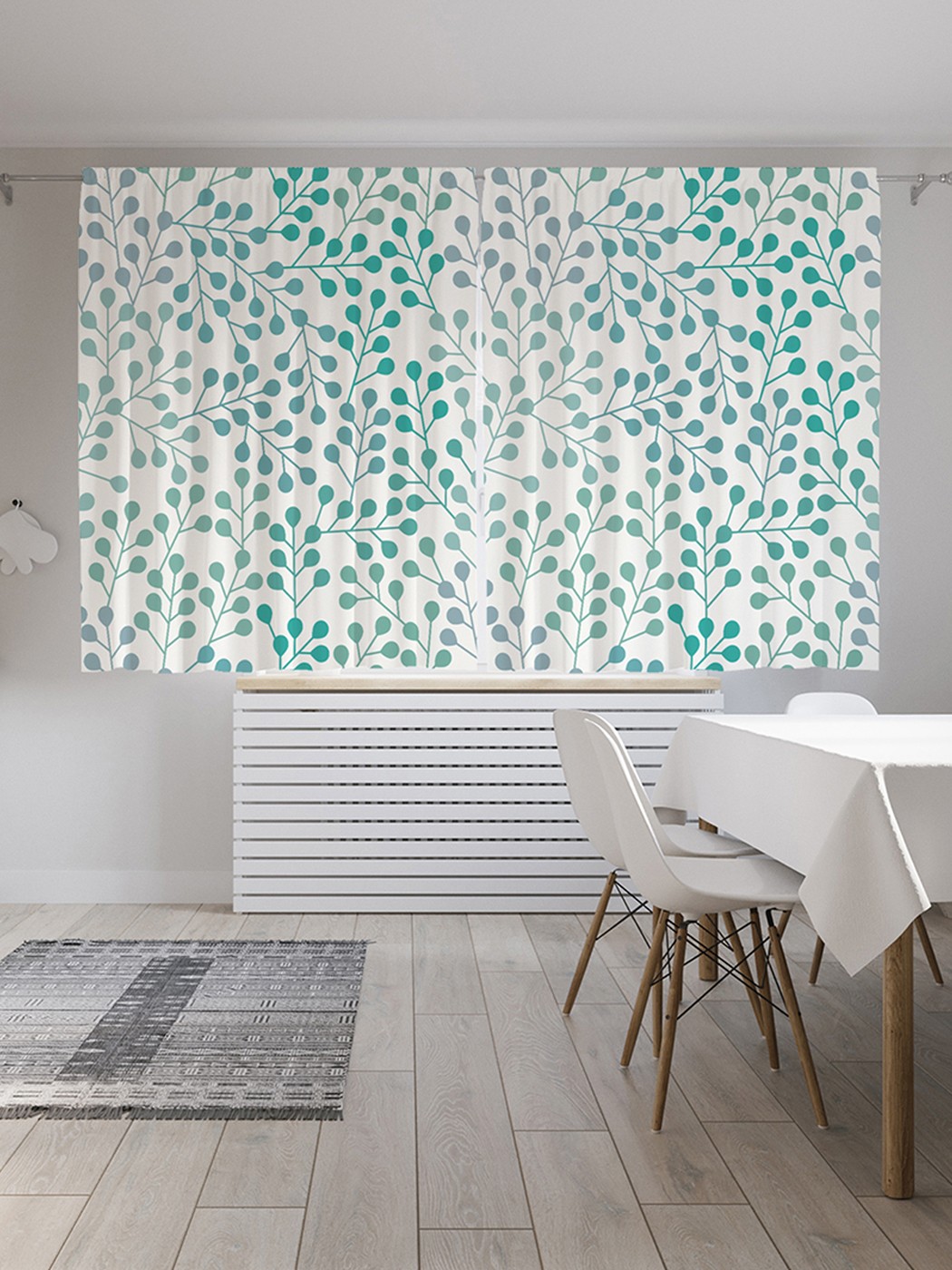 фото Шторы с фотопечатью "лесная структура" из сатена, 290х180 см joyarty