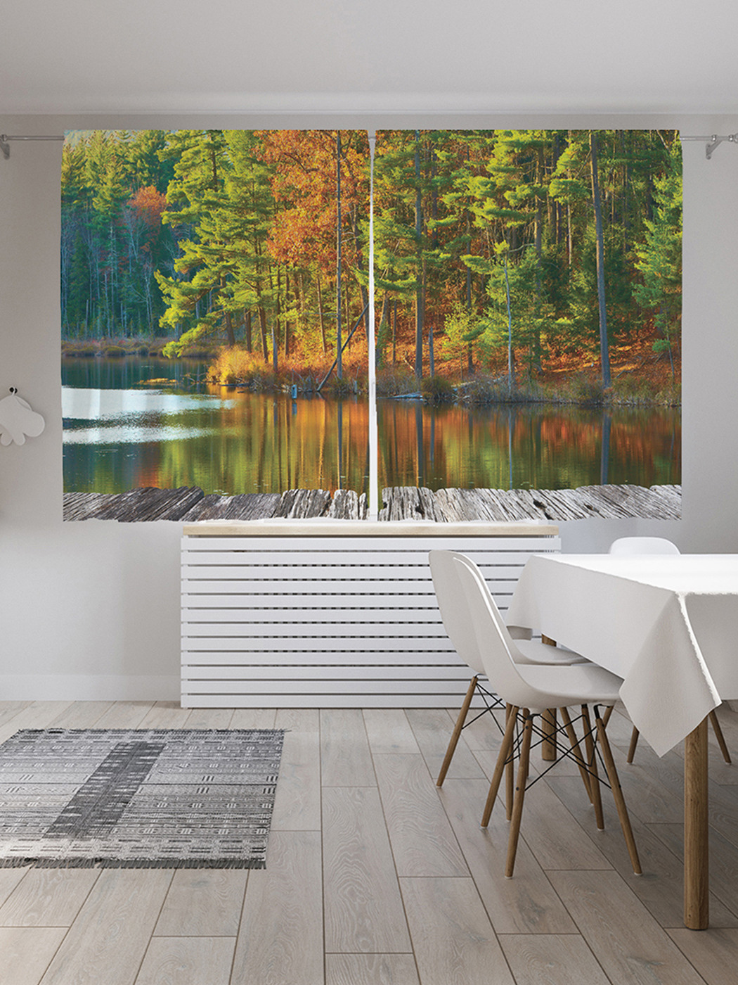 Шторы с фотопечатью "Прибрежный лес" из сатена, 290х180 см 
Шторы с фотопечатью "Прибрежный лес" из сатена, 290х180 см