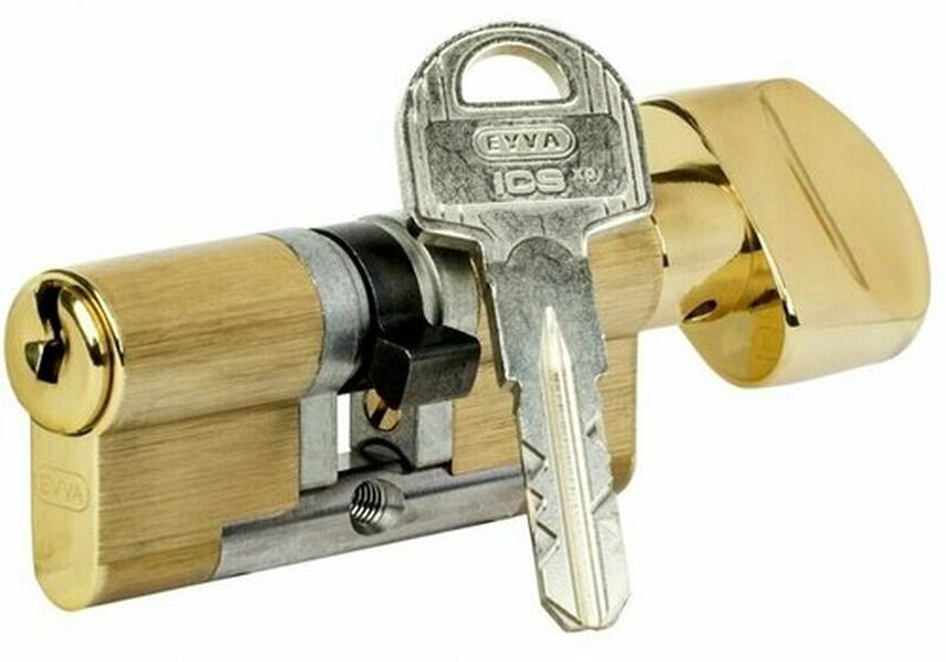 Цилиндр EVVA ICS ключ-вертушка (размер 51х56 мм) - Латунь (5 ключей), Золотистый
Цилиндр EVVA ICS ключ-вертушка (размер 51х56 мм) - Латунь (5 ключей), Золотистый