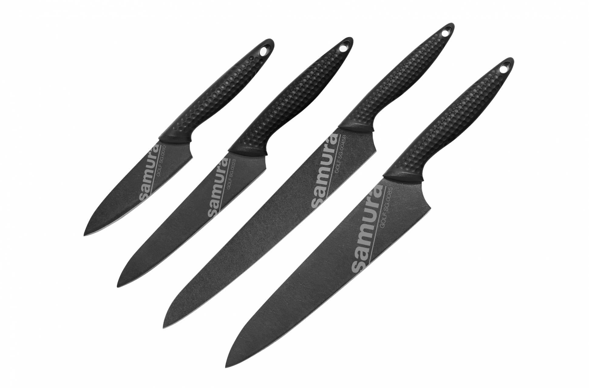 Набор из 4 кухонных ножей Samura Golf Stonewash 10B 23B 45B 85B AUS-8, Samura GOLF Stonewash
Набор из 4 кухонных ножей Samura Golf Stonewash 10B 23B 45B 85B AUS-8, Samura GOLF Stonewash