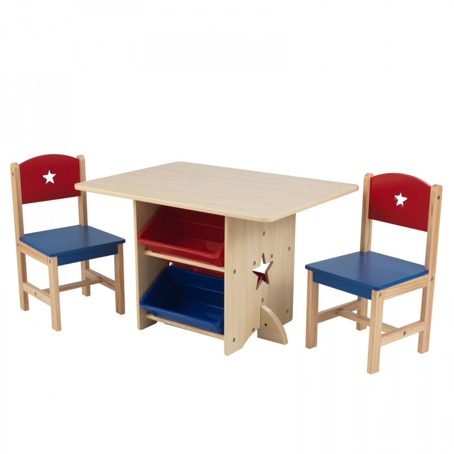 фото Набор детской мебели kidkraft star стол + 2 стула + 4 ящика