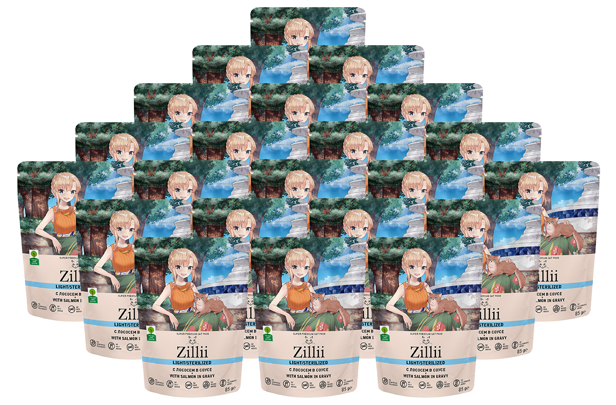 ZILLII ZILLII LIGHT STERILIZED CAT SALMON для взрослых кастрированных котов и стерилизован
ZILLII ZILLII LIGHT STERILIZED CAT SALMON для взрослых кастрированных котов и стерилизован
