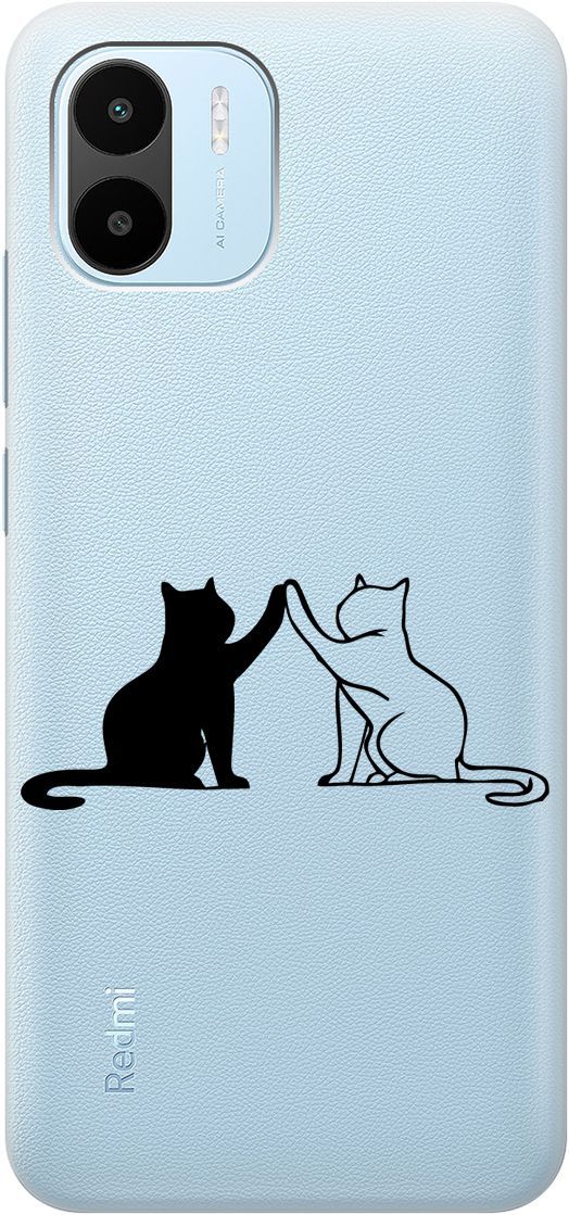 Силиконовый чехол на Xiaomi Redmi A1 с 3D принтом "Cats" прозрачный, Прозрачный;черный, 159270
Силиконовый чехол на Xiaomi Redmi A1 с 3D принтом "Cats" прозрачный, Прозрачный;черный, 159270