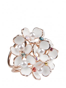 фото Зажим для платка eleganzza 01-00017733, белый